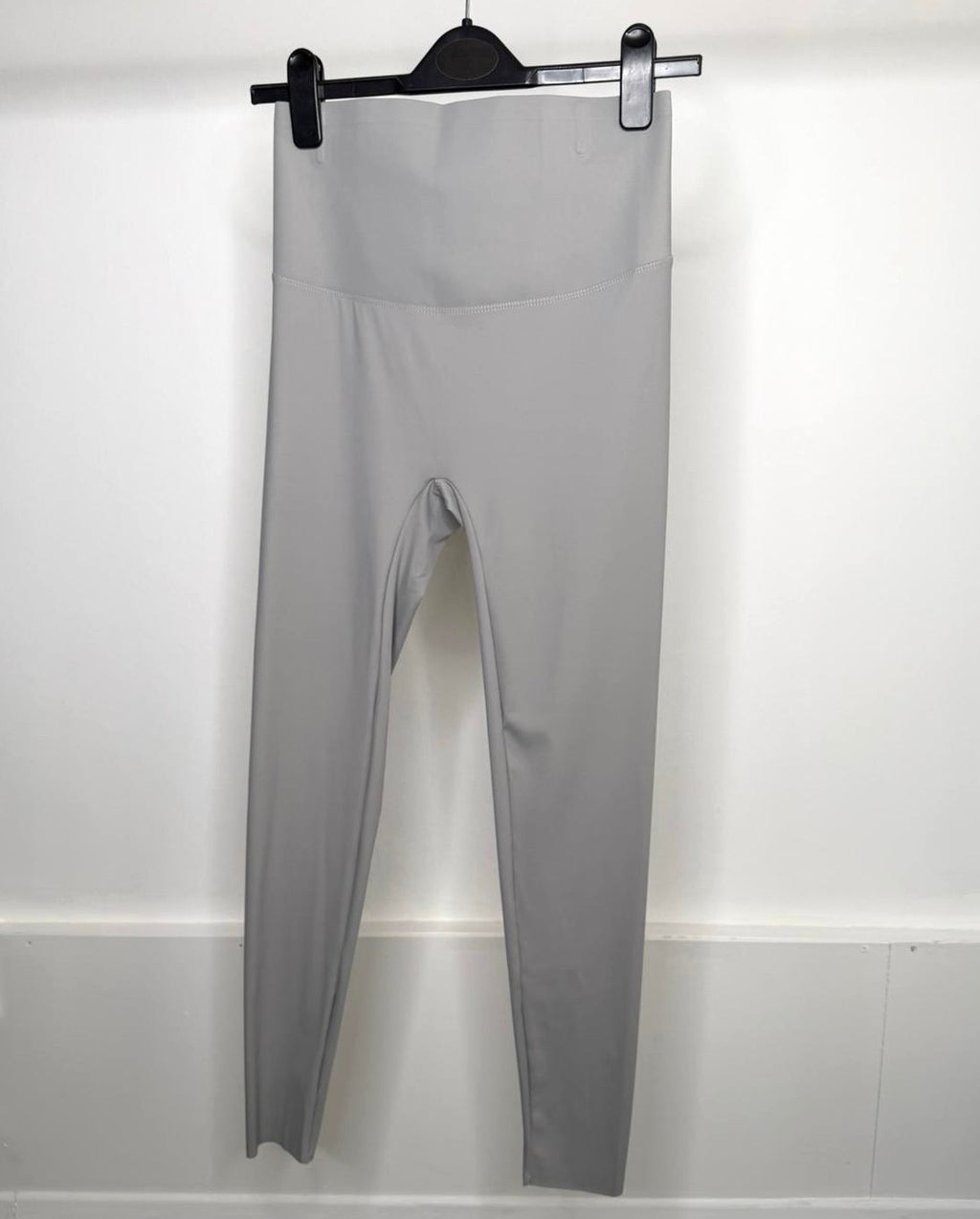 High Waisted Seamless Tummy Compression Sculpting Energy Leggings - Dove Grey