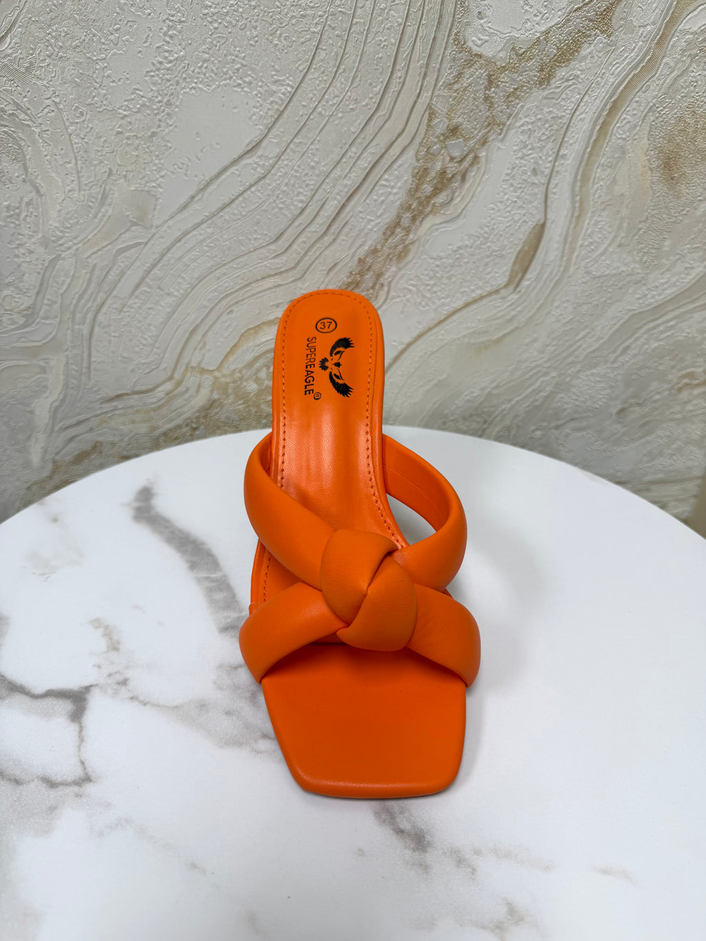 Knot Detail Mule - Orange