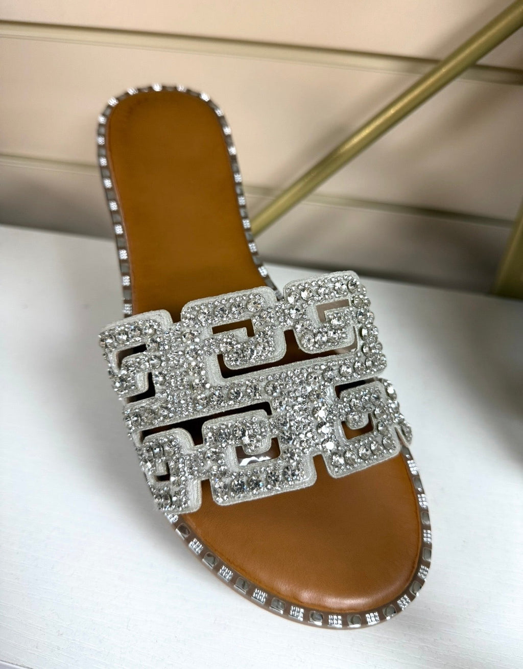 Diamanté Sliders - Silver