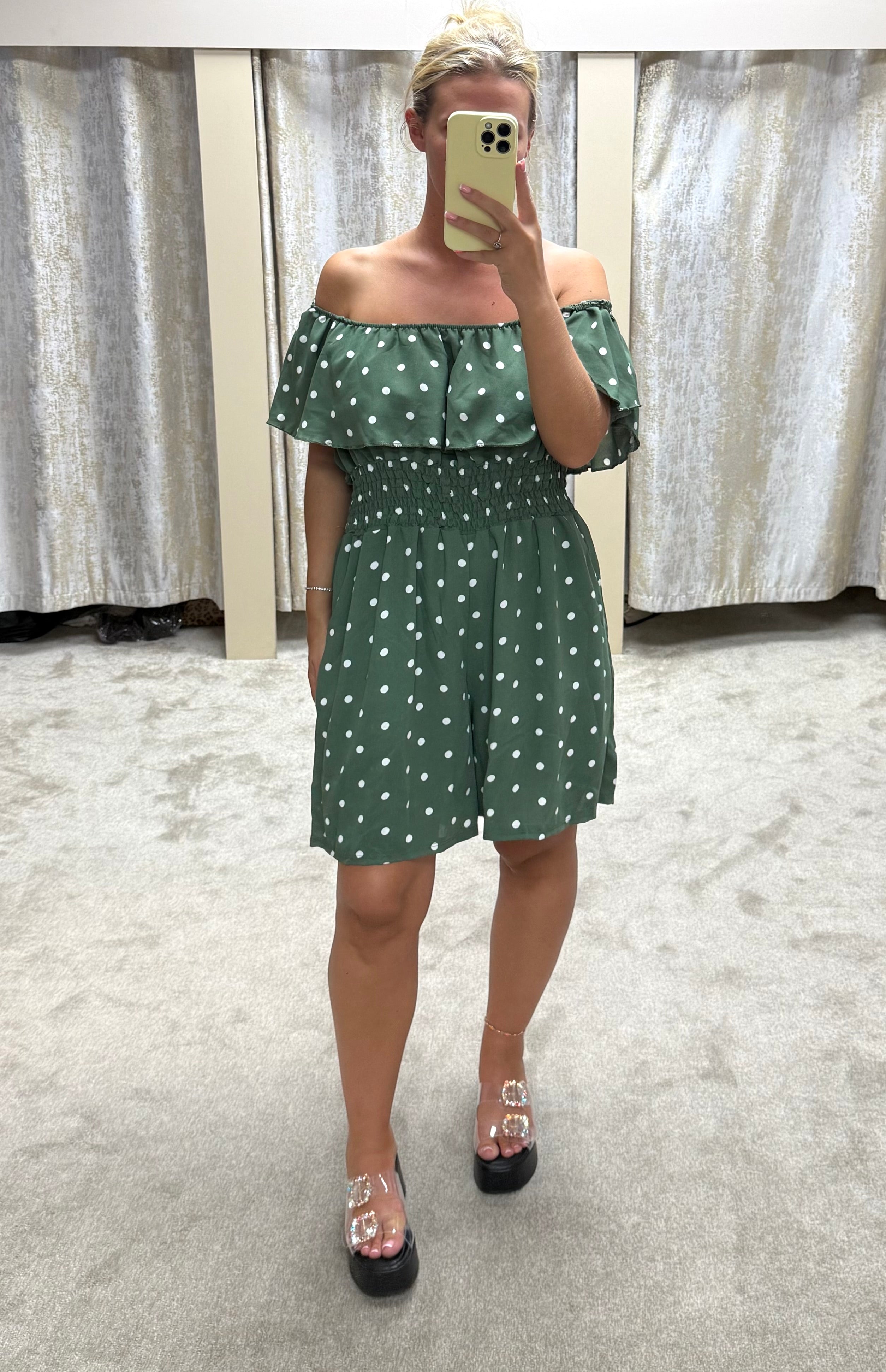 Multiway On / Off Shoulder Elasticated Magic Playsuit