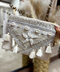 Embellished Boho Clutch Bag - Starfish