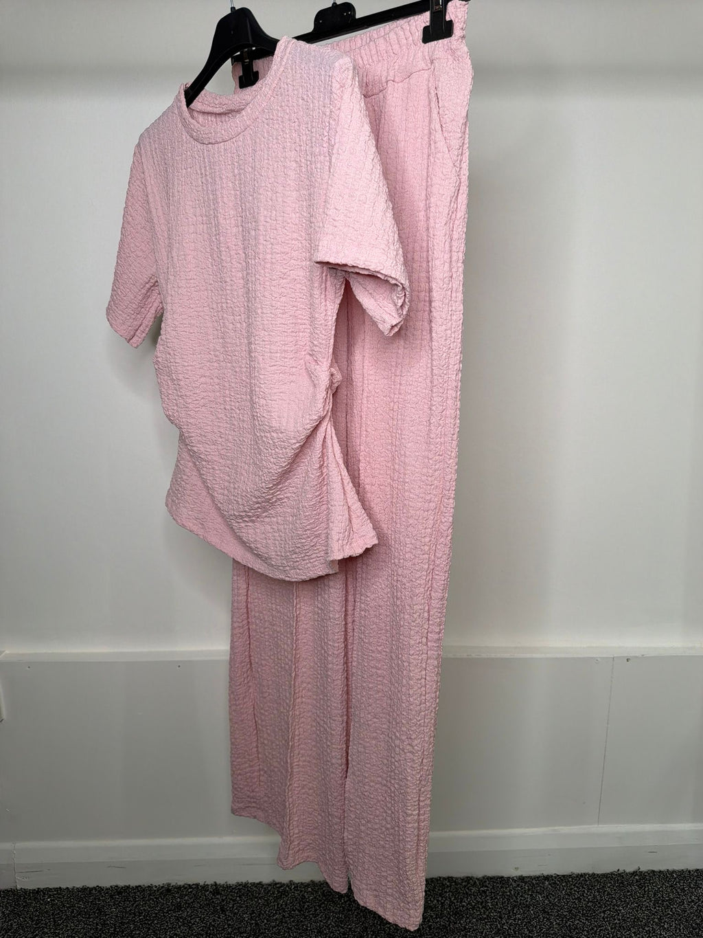 Waist Cinching Ruched Side Detail Cheesecloth Co Ord