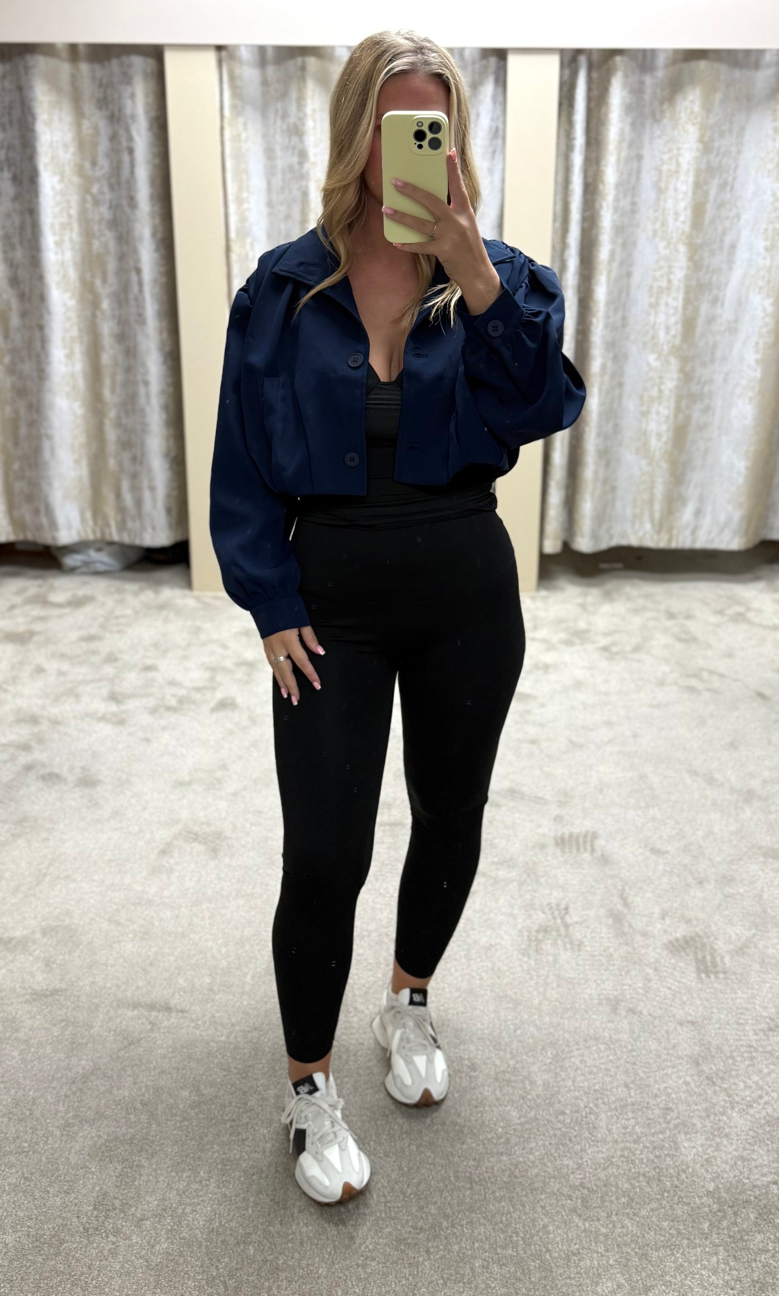 Zara Inspired Cropped Jacket With Ruched Sleeve Detail