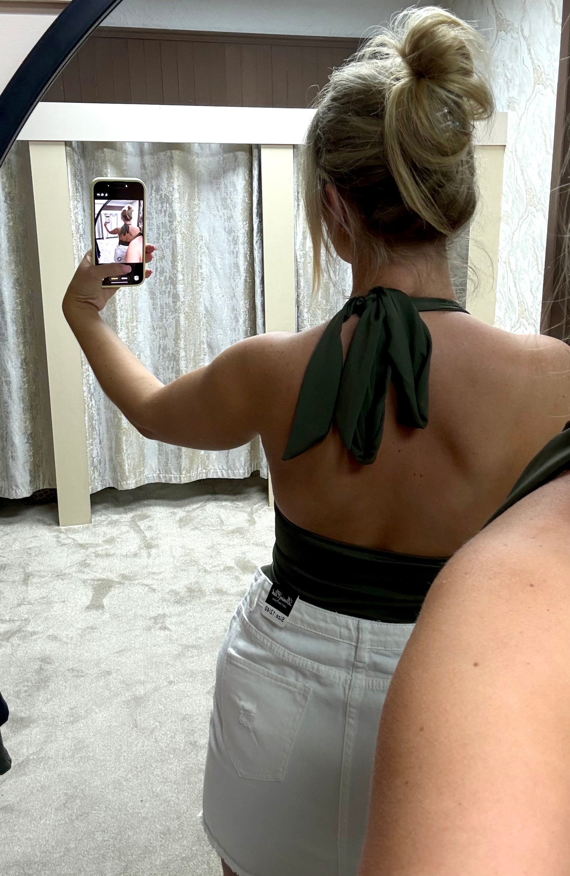 Halter Neck Double Layered Top