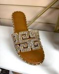 Diamanté Sliders - Gold