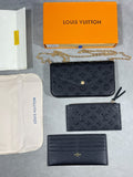 Louis Vuitton Inspired 3 Piece Bag - Black