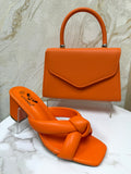 Top Handle Envelope Bag - Orange