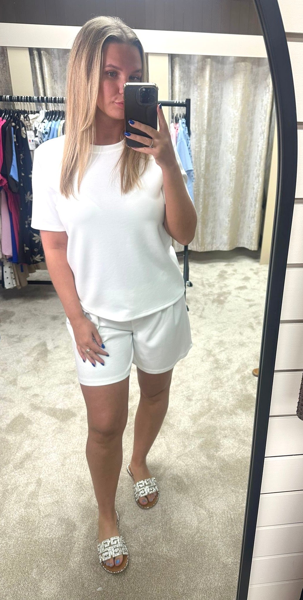 Zara Inspired Soft Scuba T-Shirt & Pleated Shorts Co Ord