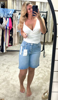 Diamanté Wide Leg Stretchy Shorts