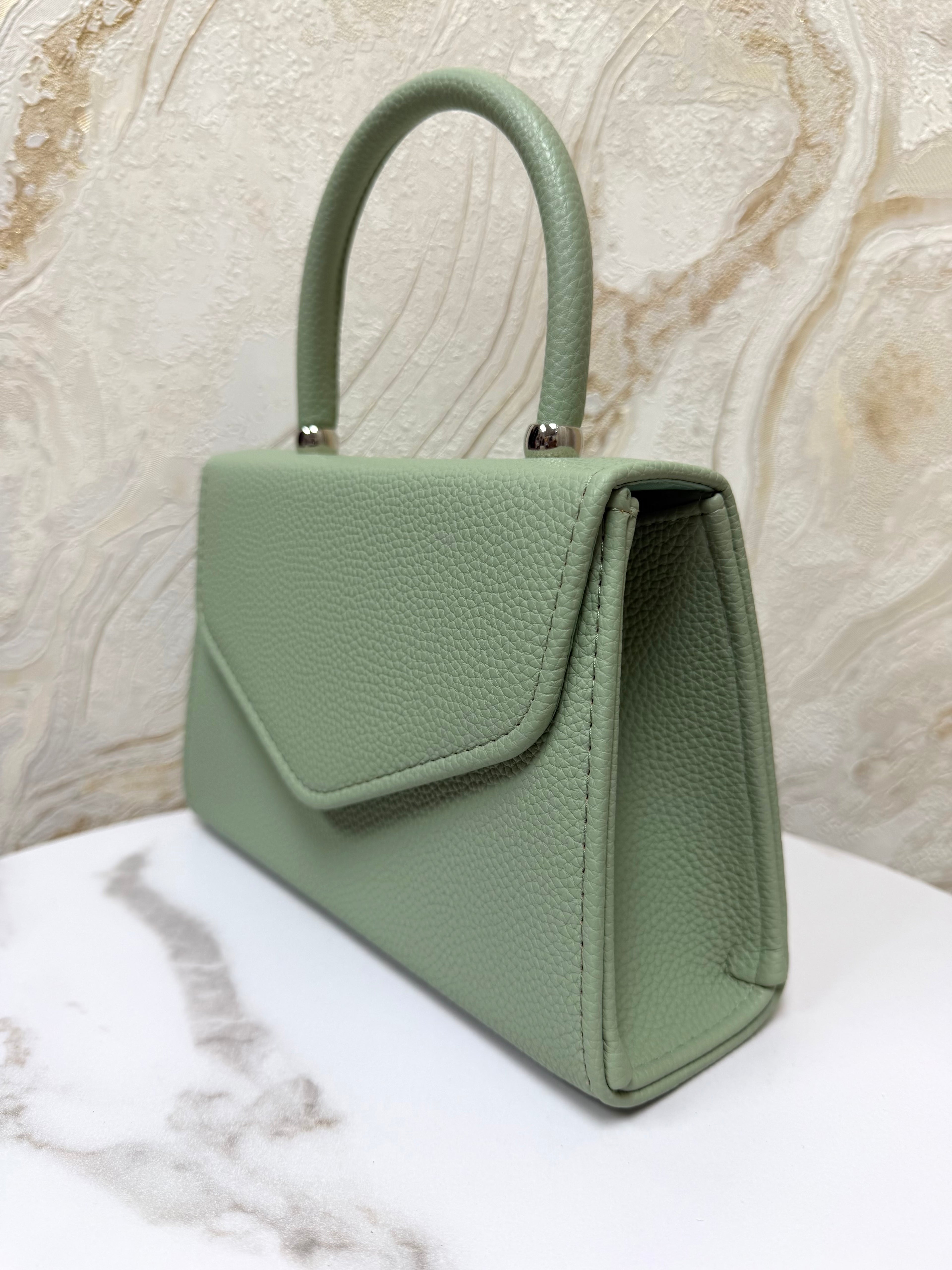 Top Handle Envelope Bag - Mint Green