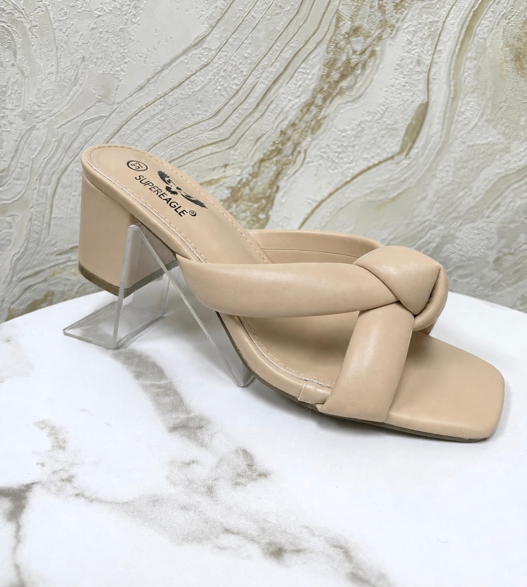 Knot Detail Mule - Beige