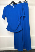 Waist Cinching Ruched Side Detail Cheesecloth Co Ord