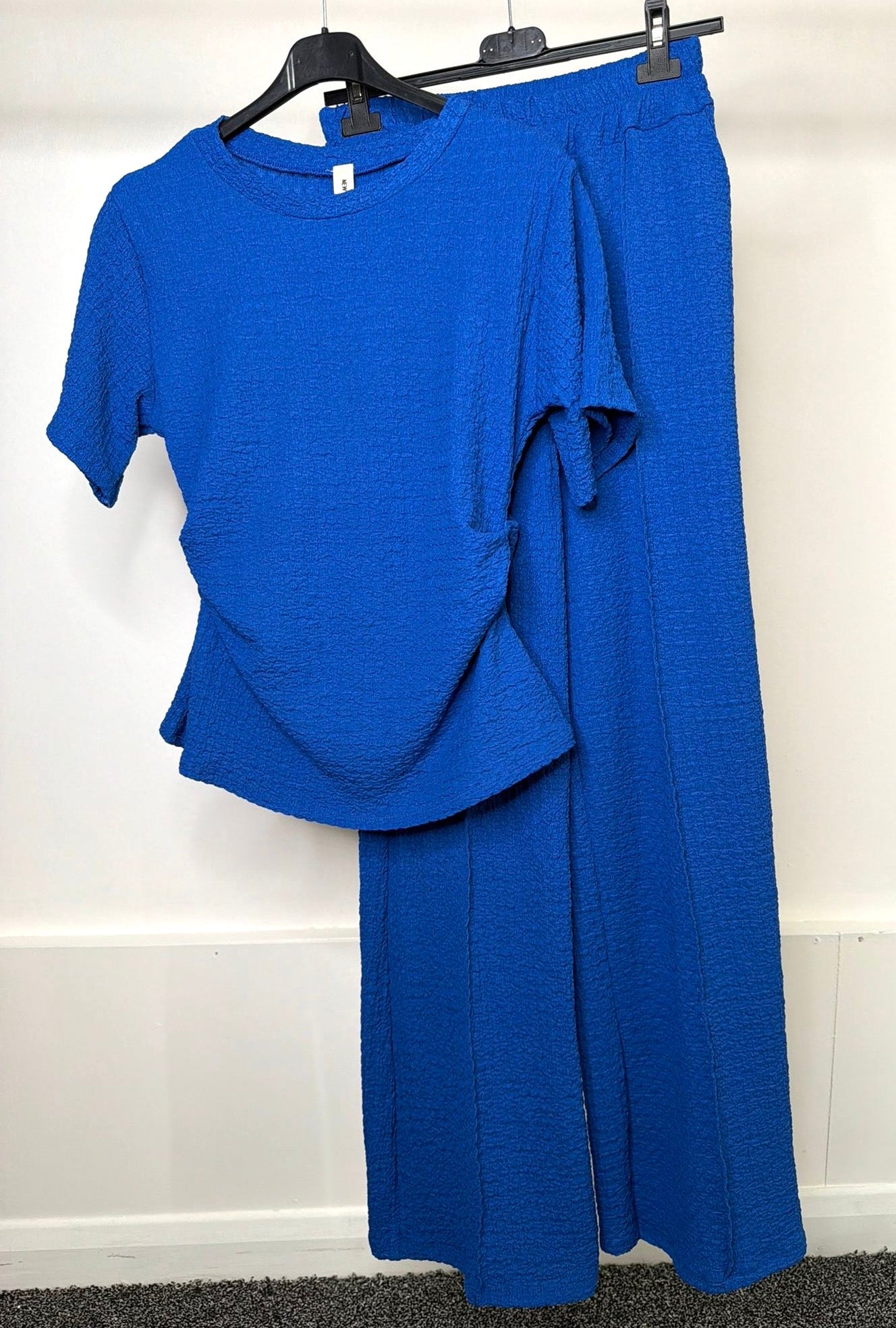 Waist Cinching Ruched Side Detail Cheesecloth Co Ord