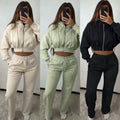 Oversized Zip Up Hoodie & Elasticated Thick Waist Band Jogging Bottoms