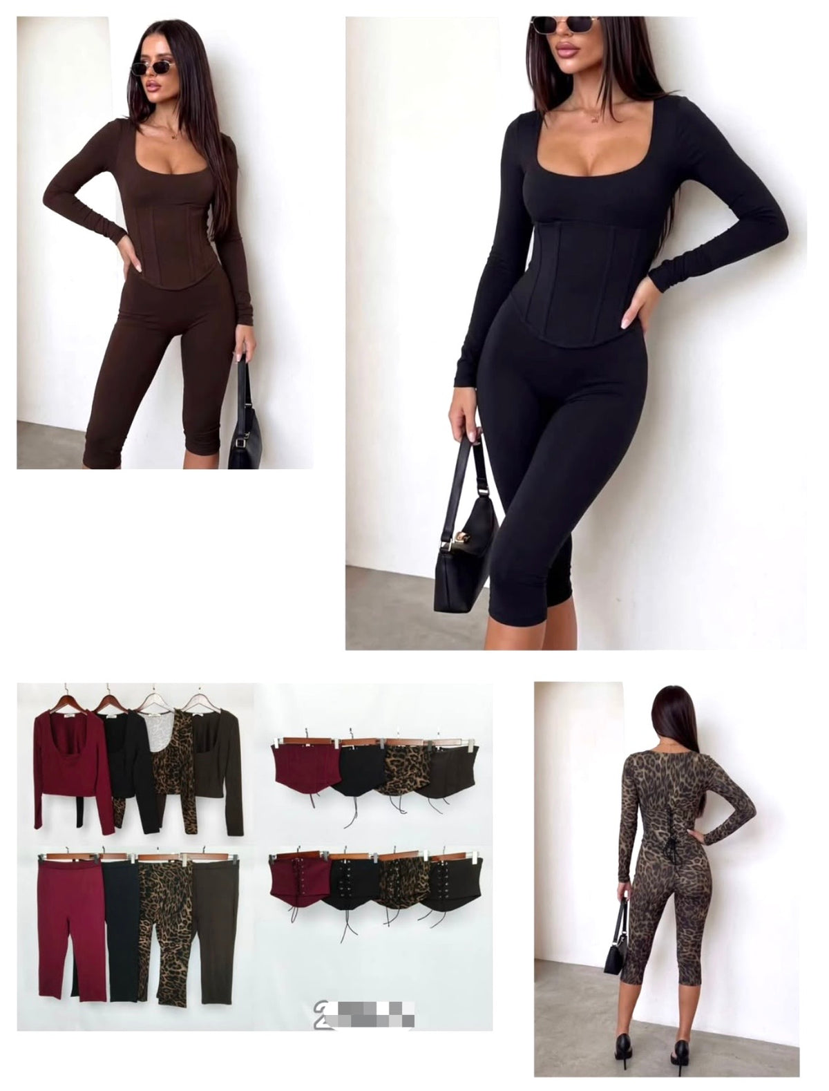3 Piece Body Shaping & Cinching Set - Too, Capris & Corset