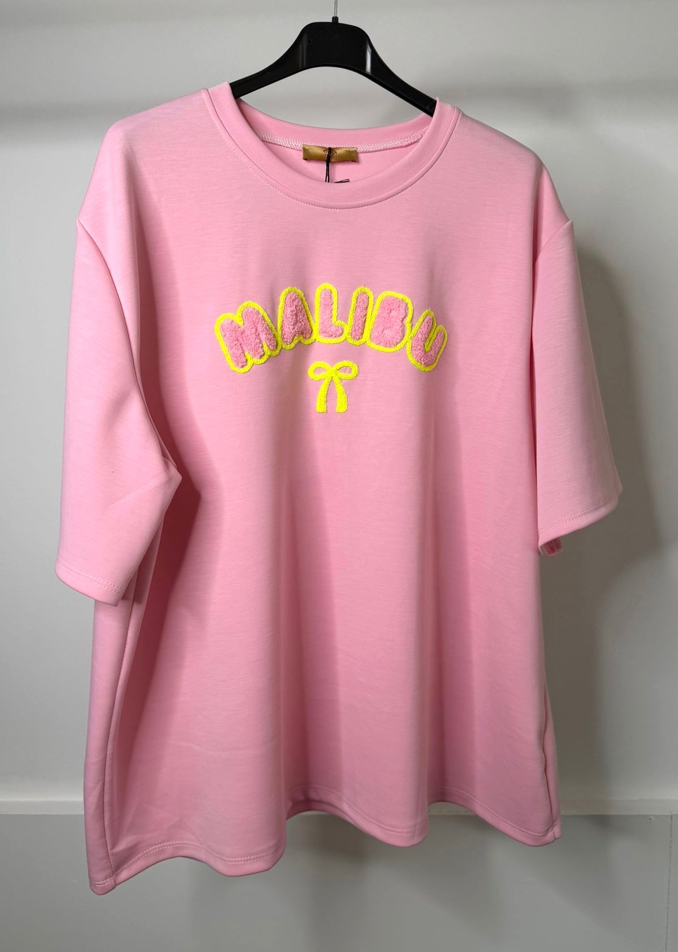 PLUS SIZE - Malibu Embroidered Super Soft Scuba T-Shirt
