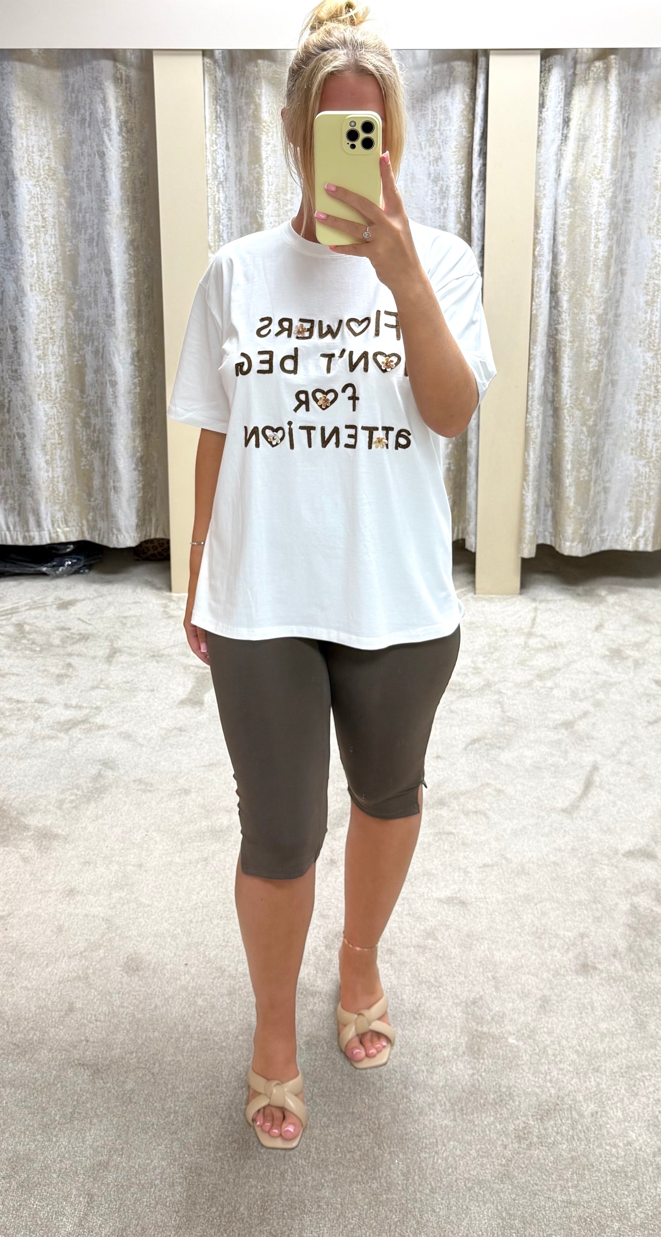 Flowers Don’t Beg For Attention T-Shirt