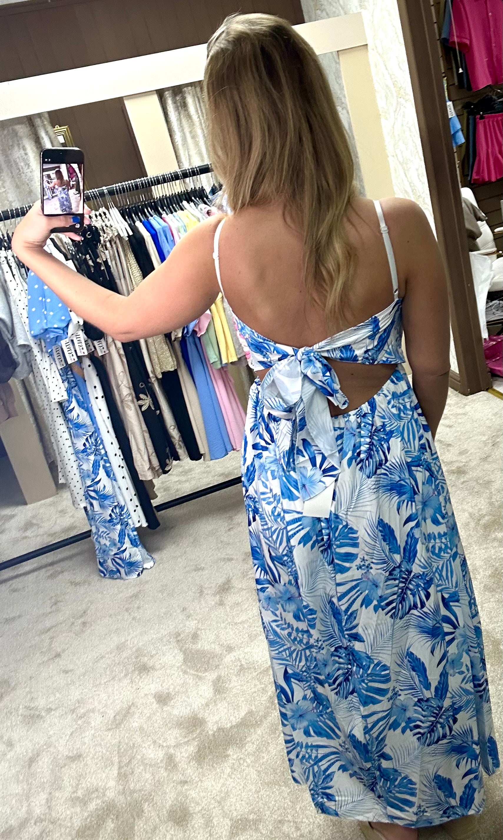Santorini Maxi Side Split Dress