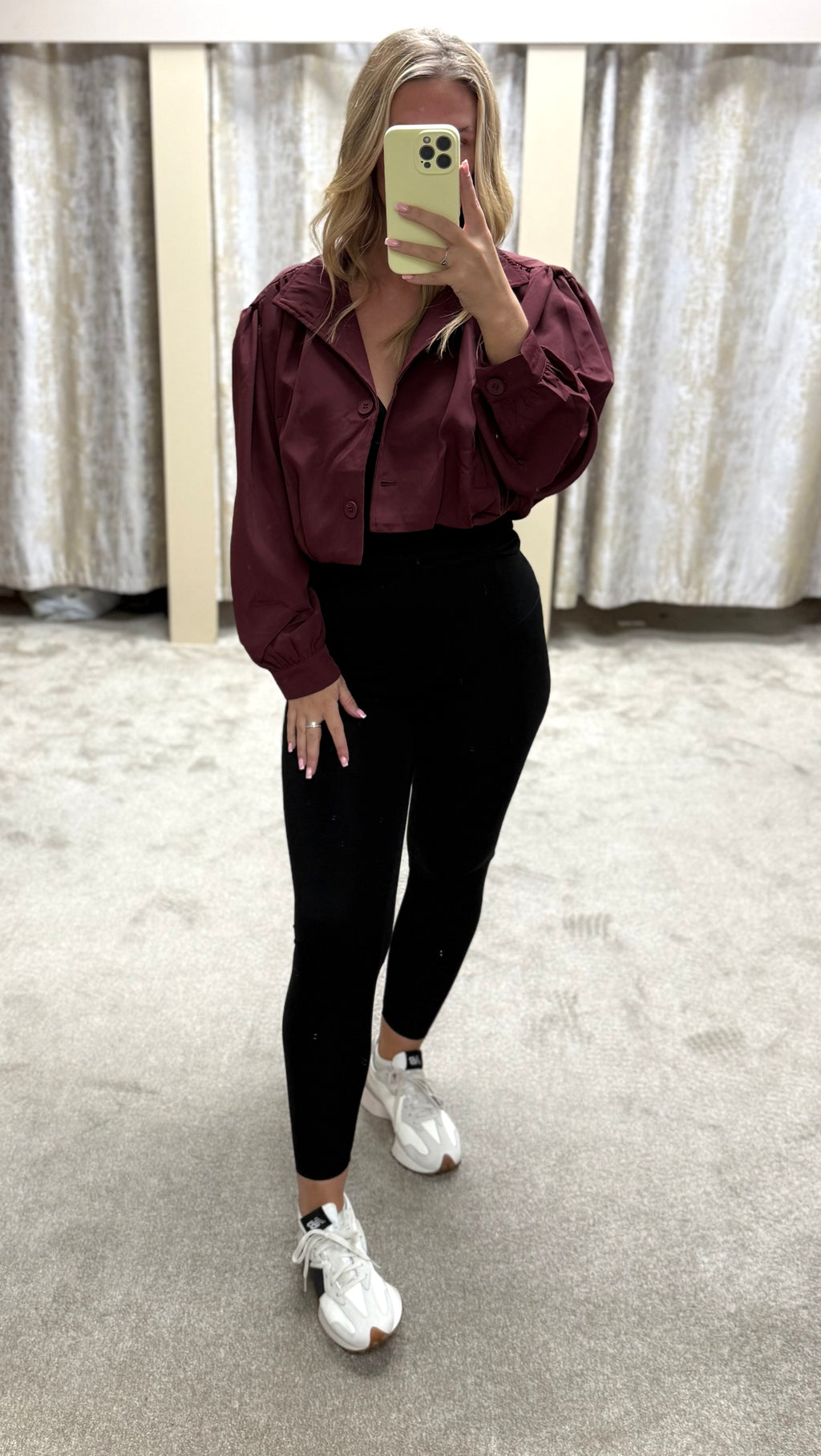 Zara Inspired Cropped Jacket With Ruched Sleeve Detail