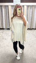 Diamanté Trim Detail Poncho