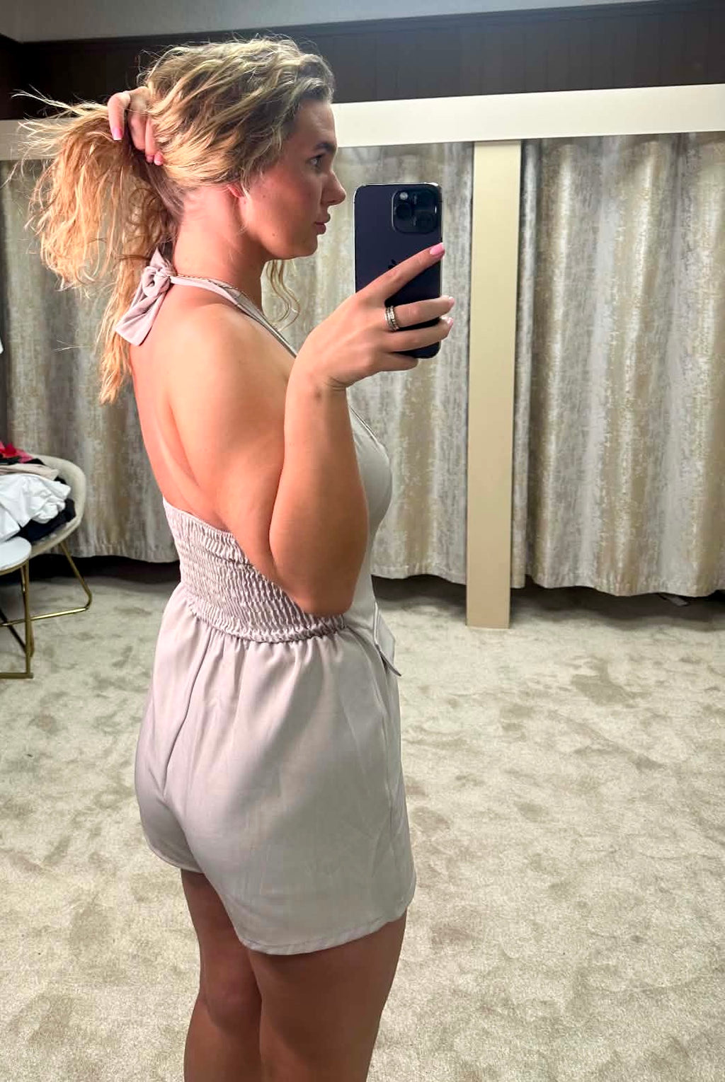 Halter Neck Blazer Playsuit