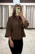 Pinstripe Oversized Shirt