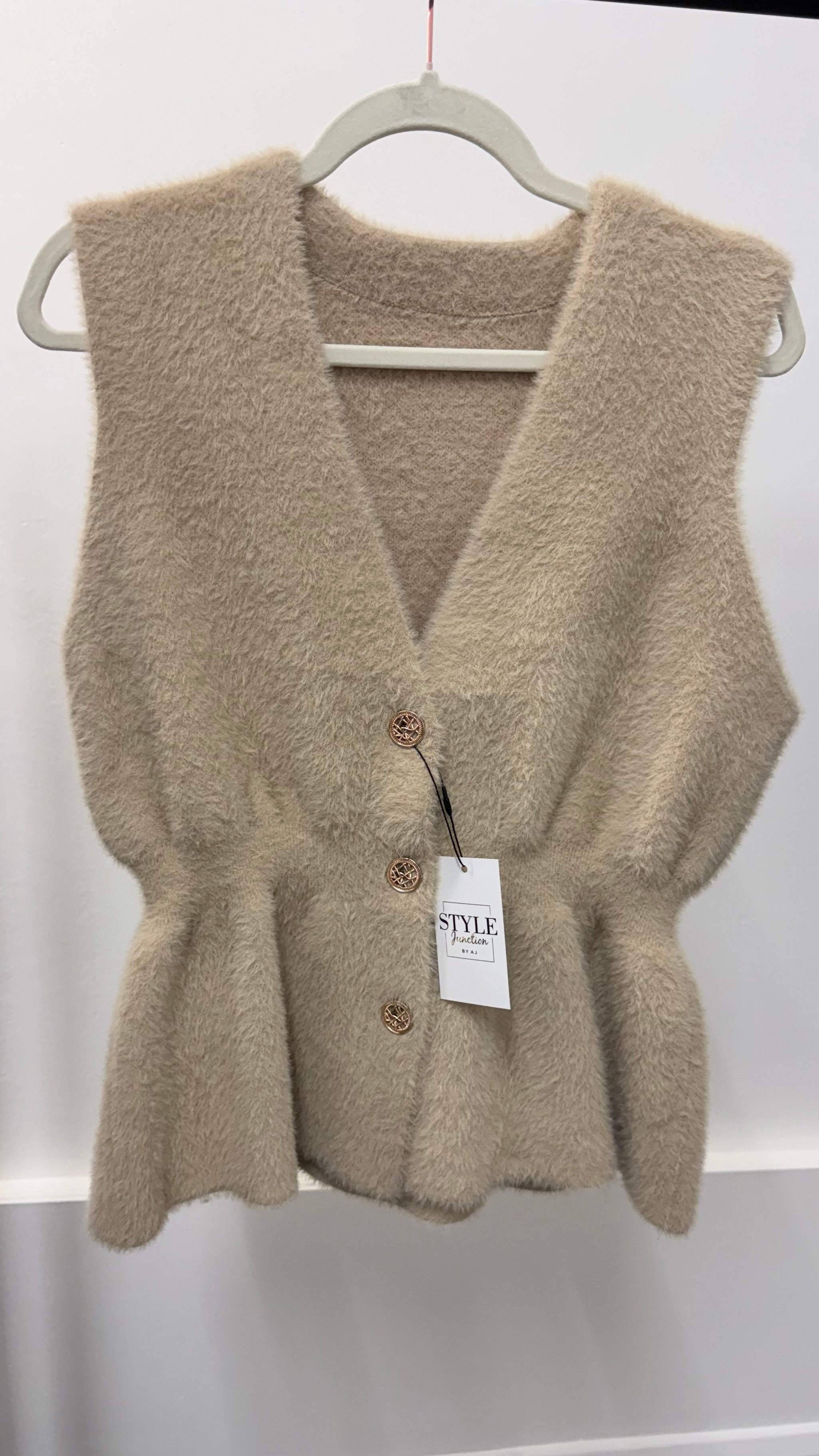 Cinched Super Soft Fur Waistcoat