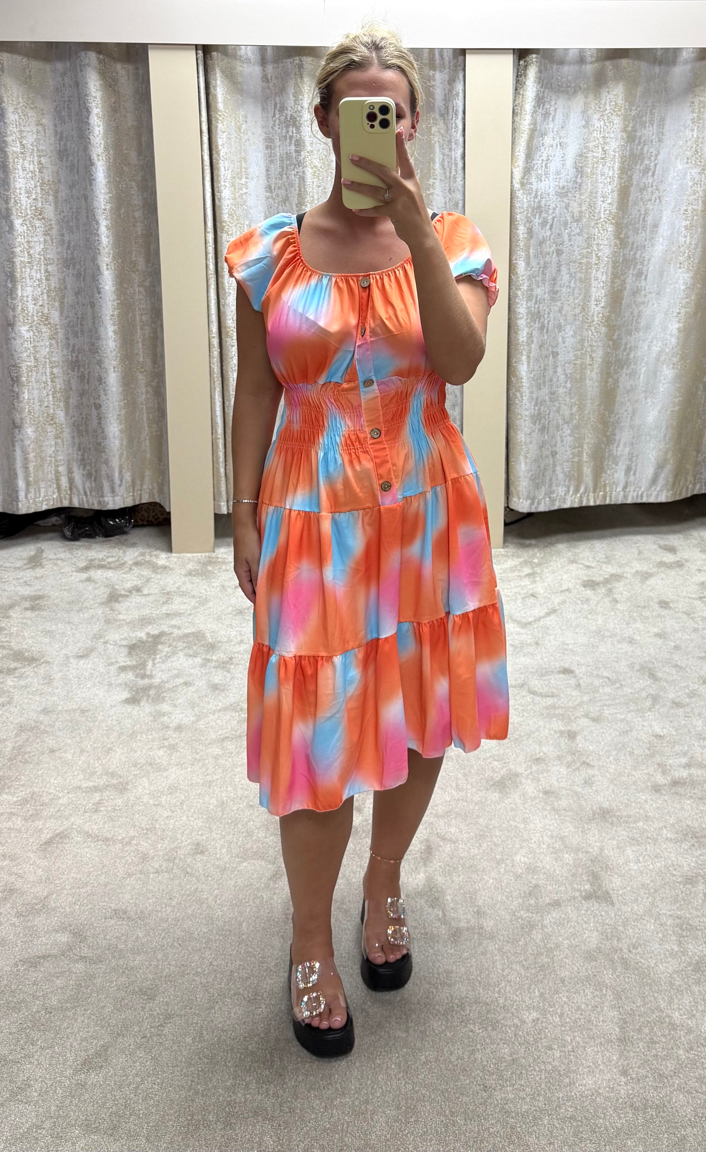 Tie Dye Magic Midi Dress