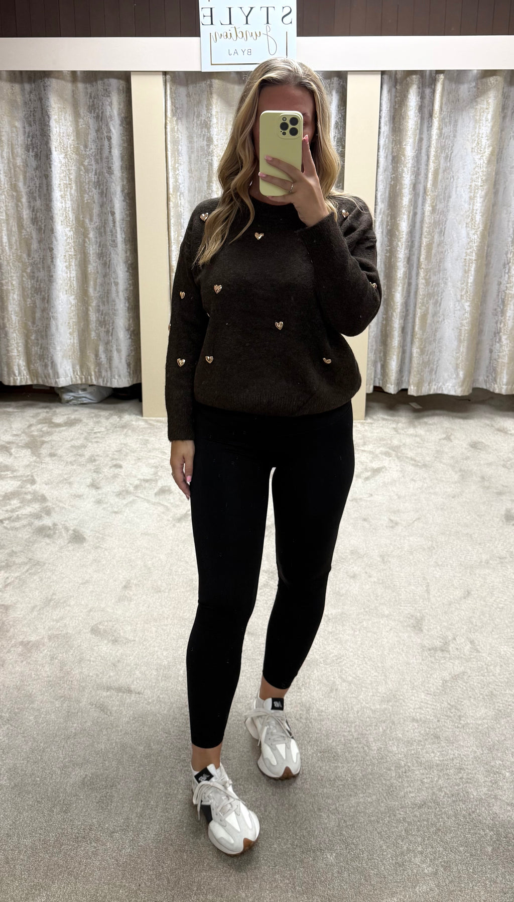 Gold Heart Soft Jumper