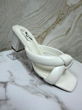 Knot Detail Comfy Mule - White