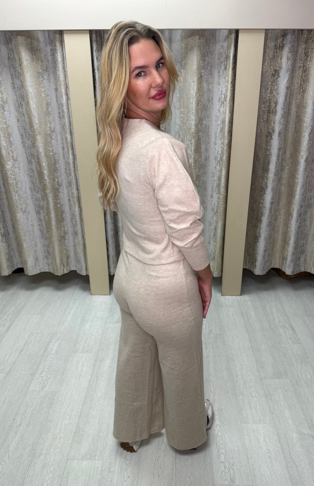 Balloon Sleeve Button Up Co Ord