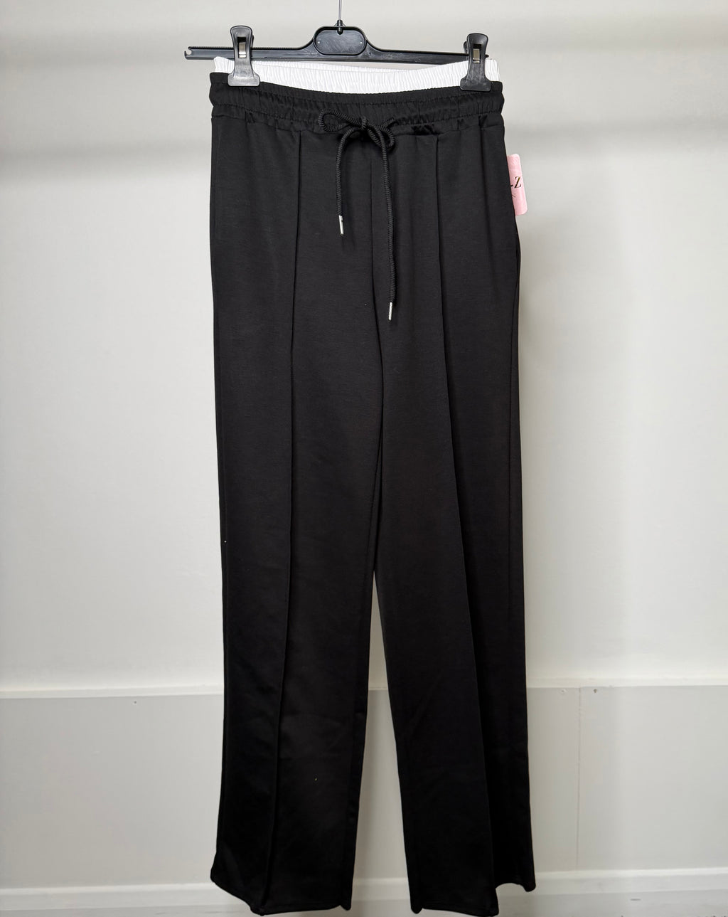 Z Inspired White Trim Waistband Elasticated Lined Jogging Bottoms