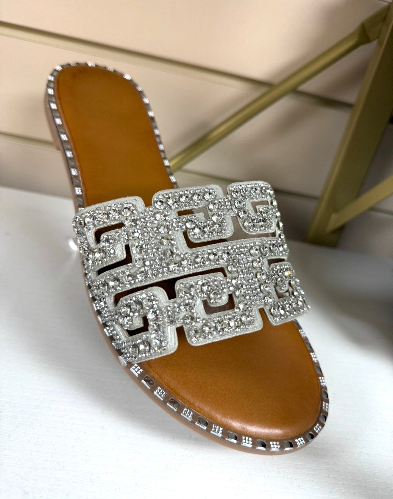 Diamanté Sliders - Silver