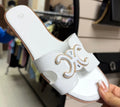 Celine Inspired Sliders - White
