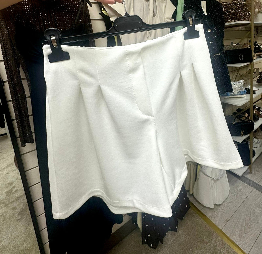 Zara Inspired Soft Scuba T-Shirt & Pleated Shorts Co Ord