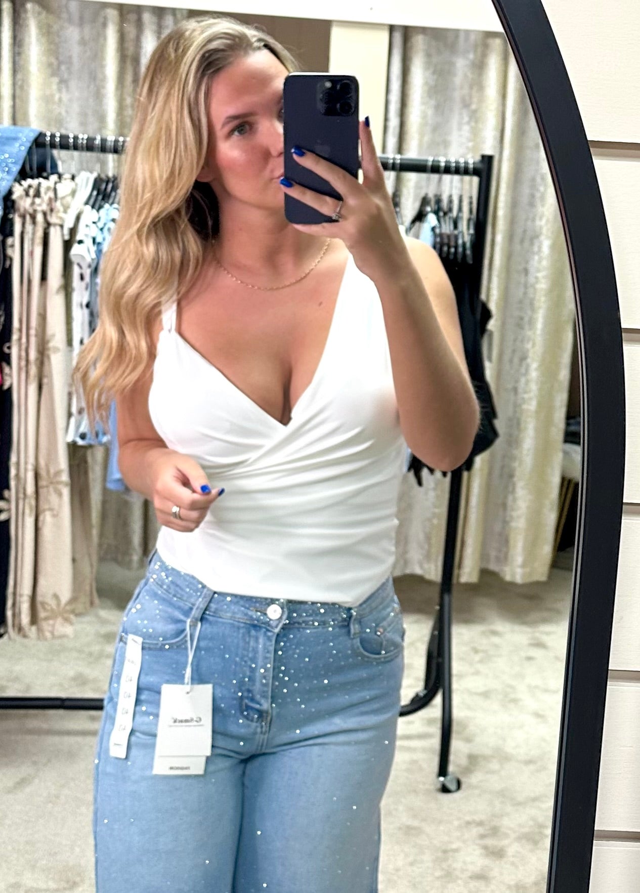 Asymmetrical Wrap & Ruched Detail Top