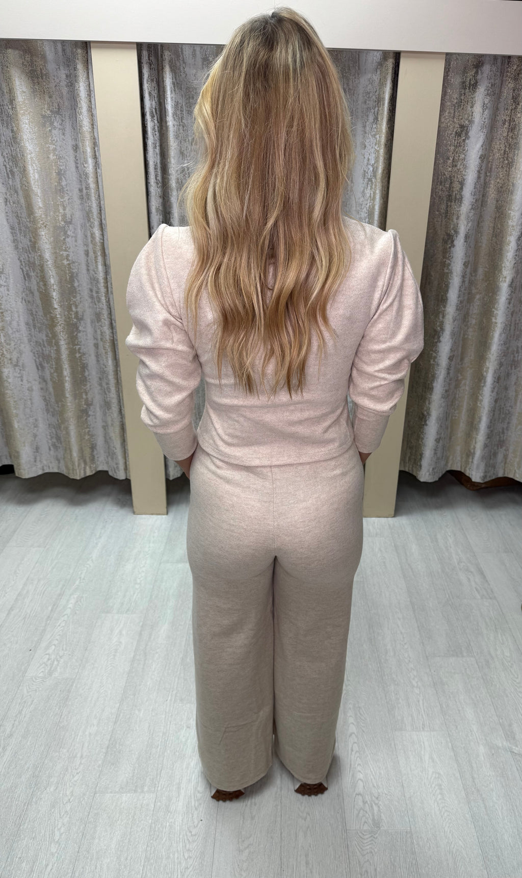 Balloon Sleeve Button Up Co Ord