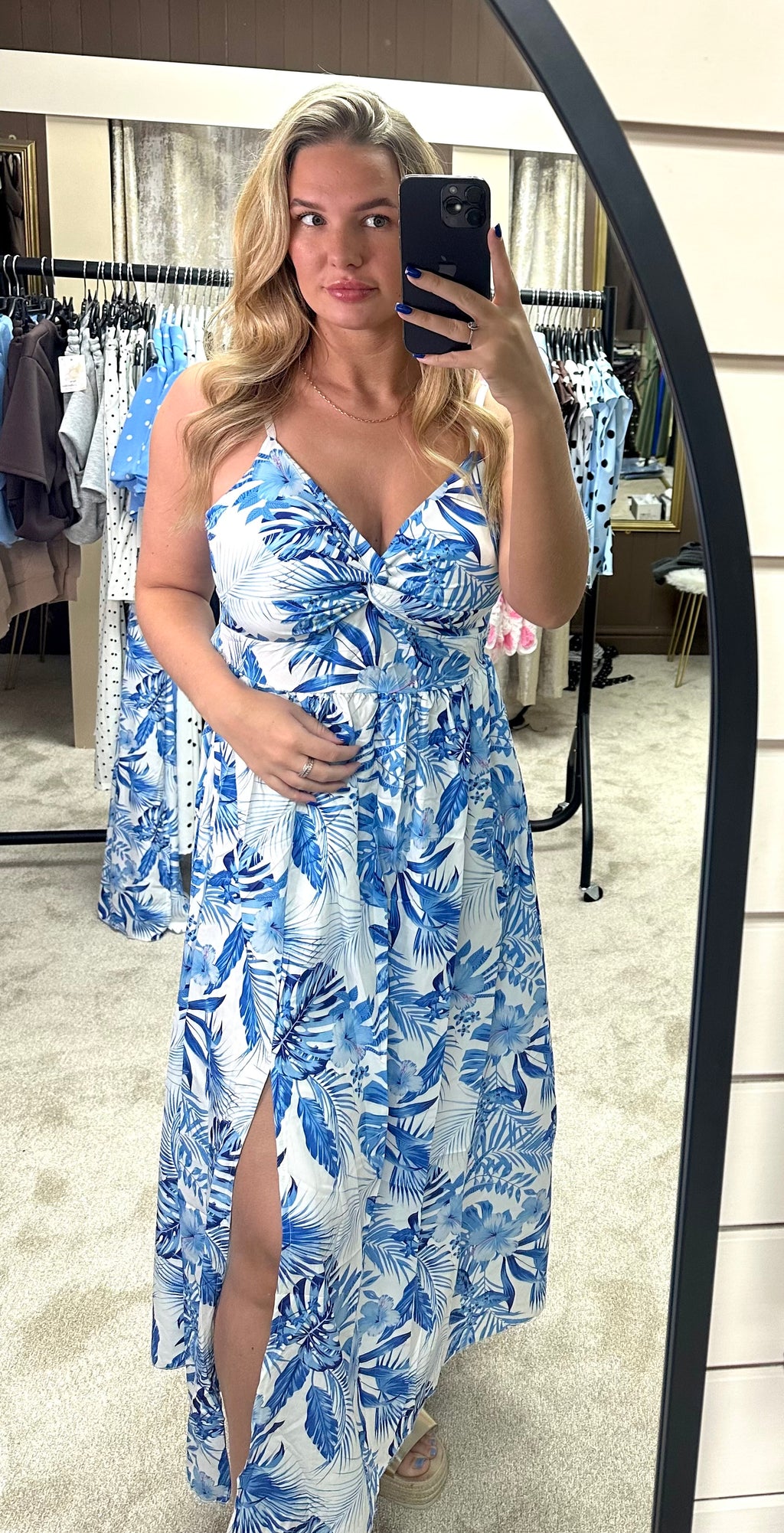 Santorini Maxi Side Split Dress