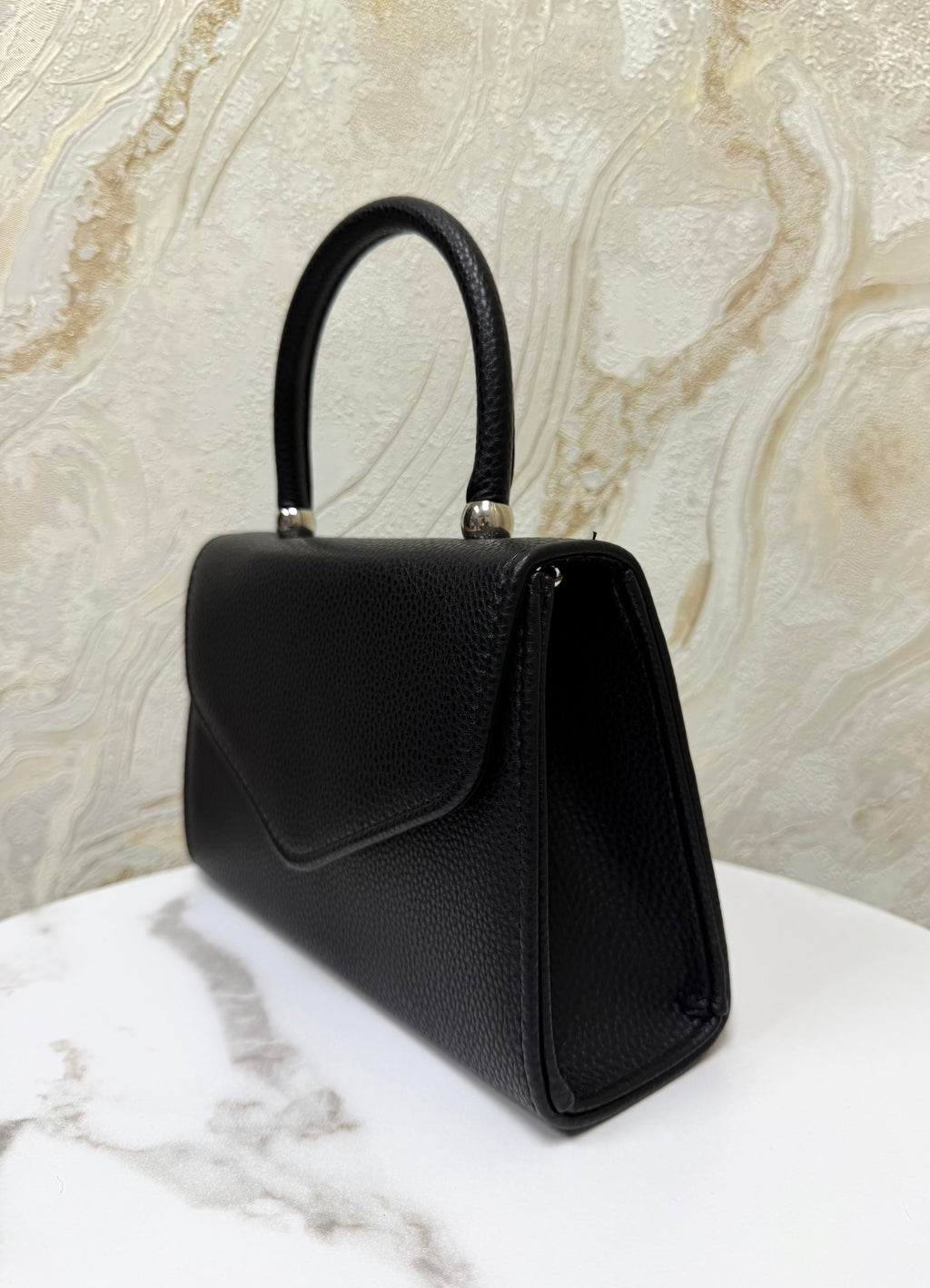 Top Handle Envelope Bag - Black